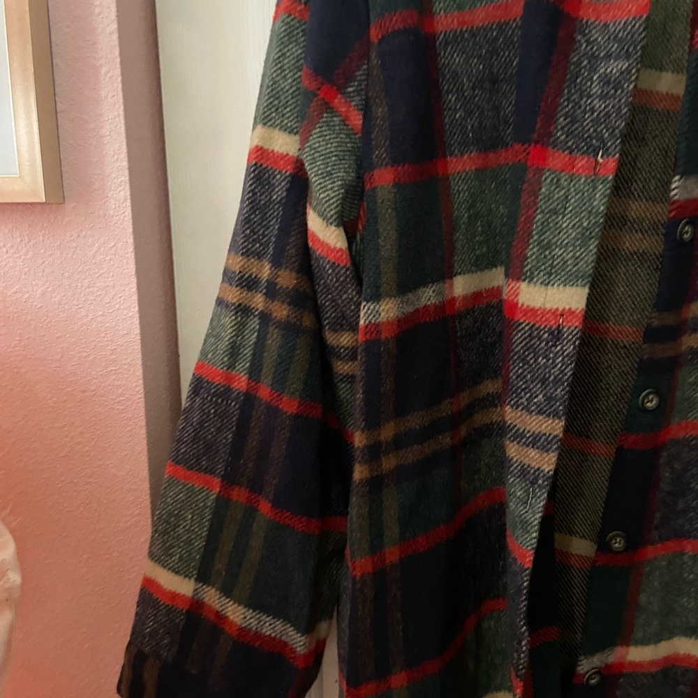 Plaid Women's Jacket Plus Size - Picture 4 of 5